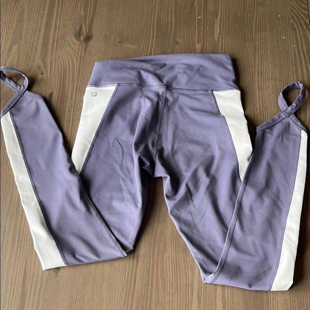 Womens Purple and White Leggings